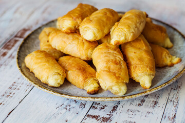 Traditional Bulgarian Cheese Phyllo Pastry Pie