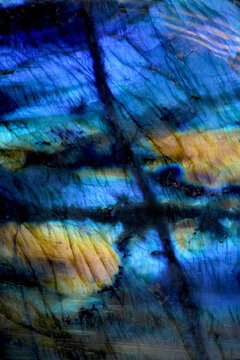 USA, Oregon. Close-up of labradorite stone.