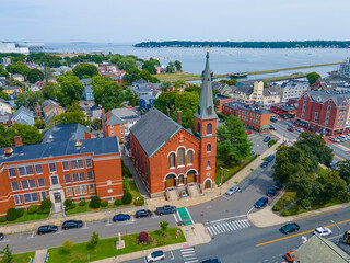 Immaculate Conception Church - Mary, Queen of the Apostles Parish on 15 Hawthorne Blvd, Salem, Massachusetts MA, USA.