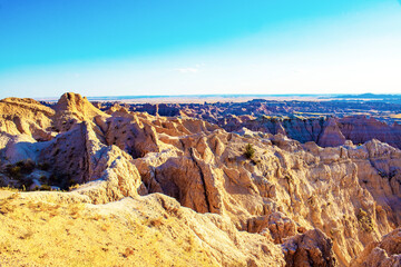 USA, South Dakota, Badlands National Park, Pinnacles overlook