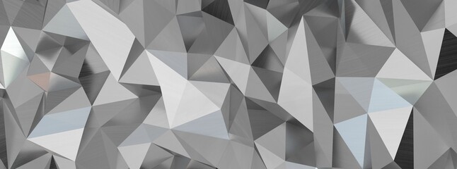 Fototapeta premium Abstract 3d rendering of triangulated surface. Contemporary background. Futuristic polygonal
