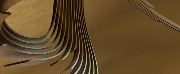 gold wave background 3d premium elegant