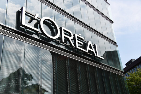 Dusseldorf, North Rhine-Westphalia, Germany - September 9, 2021: Headquarters of L'Oreal Germany in DÃ¼sseldorf - L'Oreal is a French personal care company