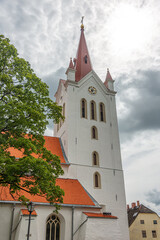 Old St.John`s church located in the Latvian town Cesis, Latvia