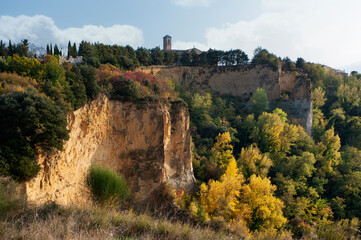 The Balze (cliffs) of Volterra, a beautiful natural scenary in Tuscany..