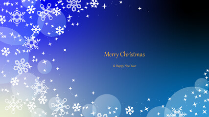 Blue Christmas Card