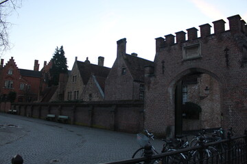 Old buildings in Bruges-Belgium
