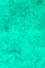 Cyan color rough concrete wall texture for background