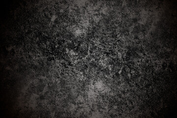 Fototapeta na wymiar Dark moody grunge texture on the concrete surface