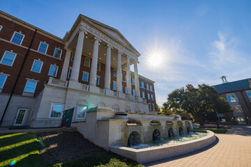 Fototapeta premium Sunny view of the Southern Methodist University