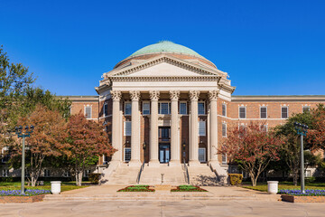 Sunny view of the Dedman College in Southern Methodist University