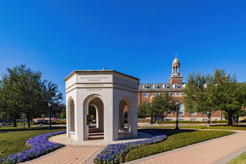 Sunny view of the Southern Methodist University