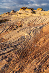 USA, Utah. Sandstone formations near Grays Pasture, Island in the Sky, Canyonlands National Park.