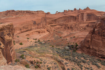 USA, Utah. View of Delicate Arch in Arches National Park.