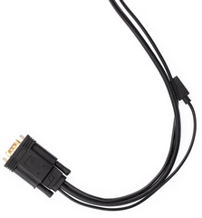 Black DVI to HDMI Digital Port converter or adapter isolated on a white background