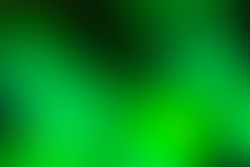 Blurred green color background. Gradient, smooth gradation bright design. Template concept photo
