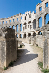 Ancient Roman Amphitheater in Pula, Croatia - 472877867