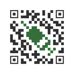 Vector illustration of a QR code confirming vaccination against coronavirus. Prevention of diseases