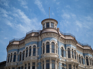 Fototapeta premium Usa, Washington State, Port Townsend. Historic Victorian architecture
