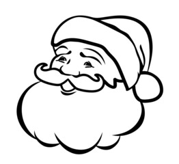 Vector Santa Face