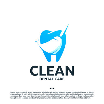 dental care , teeth ,logo design template