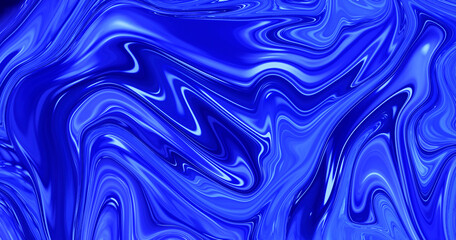 Abstract liquid background. Luxary blue fluid art. Water texture. Ink marble texture. Trendy template.