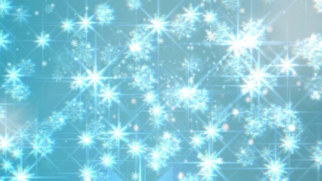 Christmas background of moving graphics footage with glittering particles.