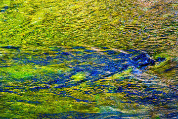 South Fork Snoqualmie River abstract, North Bend, Washington State.