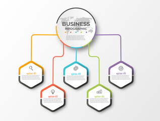 Presentation business vector infographic template