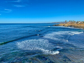 Looking North at Sunset Cliffs on a Perfect Day - Point Loma, San Diego