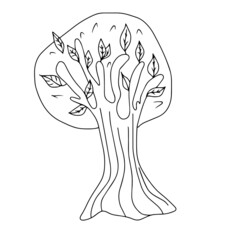 Vector children's design on a white isolated background for banners postcards and stickers