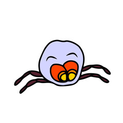 Vector children's design of Halloween holiday,postcards, social networks,stickers.ghost