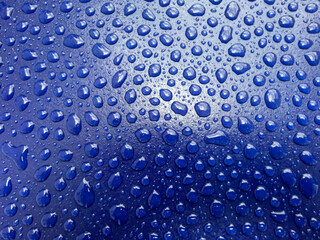 water drops on car paint