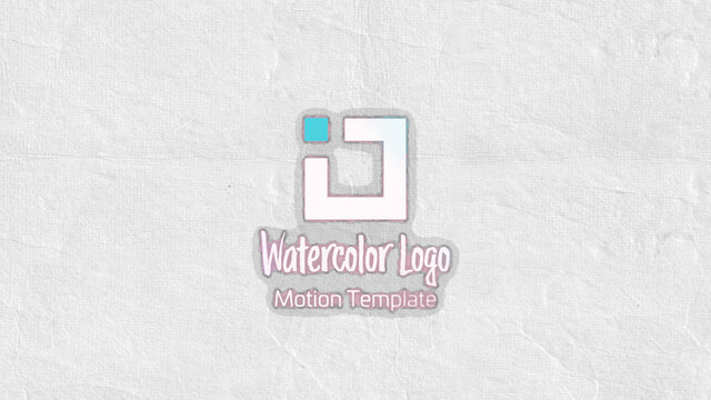 Watercolor Logo Reveal Title