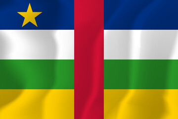 Central African Republic national flag soft waving background illustration
