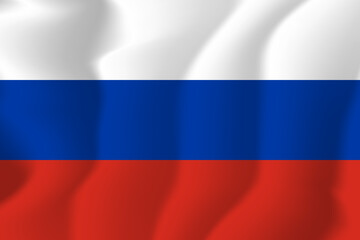 Russia national flag soft waving background illustration