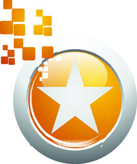 3D Star logo design elegant