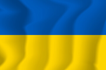 Ukraine national flag soft waving background illustration