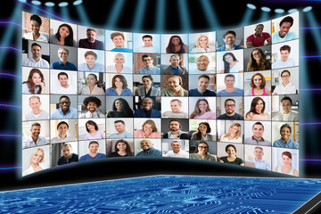 Online Virtual Audience Business Conference