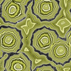 Seamless banded agate geode marble rock with gray stone edge surface pattern design for print. High quality illustration. Infinite continuous repeat of agate mineral stone abstract wallpaper design.