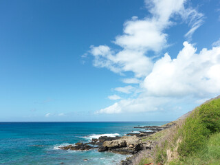 南の島の海と岬