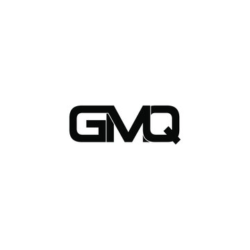 gmq letter initial monogram logo design
