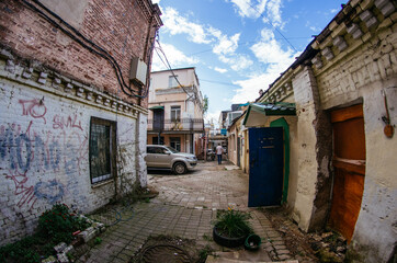 narrow street in the old town