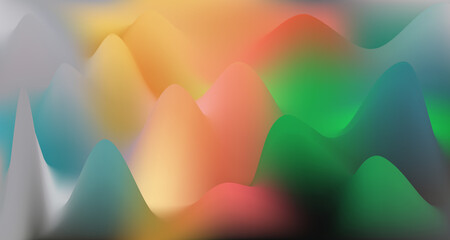 Hump surface gradient wavy vector background fluid colors. Cool hump gradient graphic design.