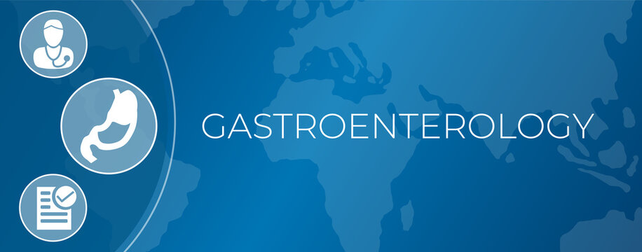 Blue Gastroenterology Banner Background Design