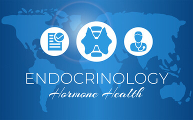 Endocrinology - Hormone Health Medical Background Design