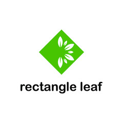 RECTANGLE green eco logo