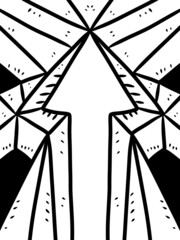 black and white of abstract background