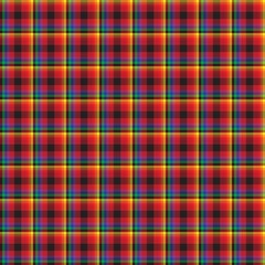 Rainbow Plaid Tartan Checkered Seamless Pattern