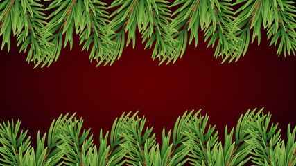 red gradient christmas background with free space